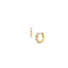 Ellis Pavé Glitz Gold-Tone Stainless Steel Hoop Earrings Ellis Pavé Glitz Gold-Tone Stainless Steel Hoop Earrings