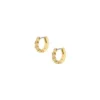 Ellis Pavé Glitz Gold-Tone Stainless Steel Hoop Earrings Ellis Pavé Glitz Gold-Tone Stainless Steel Hoop Earrings