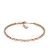 Ellis Pavé Glitz Rose Gold-Tone Brass Tennis Chain Bracelet Ellis Pavé Glitz Rose Gold-Tone Brass Tennis Chain Bracelet
