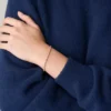 Ellis Pavé Glitz Rose Gold-Tone Brass Tennis Chain Bracelet Ellis Pavé Glitz Rose Gold-Tone Brass Tennis Chain Bracelet