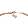 Ellis Pavé Glitz Rose Gold-Tone Brass Tennis Chain Bracelet Ellis Pavé Glitz Rose Gold-Tone Brass Tennis Chain Bracelet