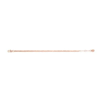 Ellis Pavé Glitz Rose Gold-Tone Brass Tennis Chain Bracelet Ellis Pavé Glitz Rose Gold-Tone Brass Tennis Chain Bracelet