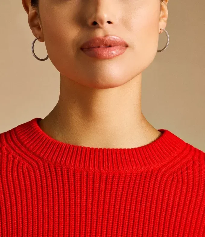 Ellis Pavé Glitz Silver-Tone Brass Hoop Earrings Ellis Pavé Glitz Silver-Tone Brass Hoop Earrings