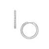 Ellis Pavé Glitz Stainless Steel Hoop Earrings Ellis Pavé Glitz Stainless Steel Hoop Earrings