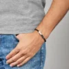 Ellis Plaque Lava Stone Bracelet