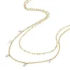 Ellis Shaky Glitz Gold-Tone Stainless Steel Multi-Strand Necklace Ellis Shaky Glitz Gold-Tone Stainless Steel Multi-Strand Necklace