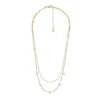 Ellis Shaky Glitz Gold-Tone Stainless Steel Multi-Strand Necklace Ellis Shaky Glitz Gold-Tone Stainless Steel Multi-Strand Necklace
