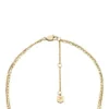 Ellis Shaky Glitz Gold-Tone Stainless Steel Multi-Strand Necklace Ellis Shaky Glitz Gold-Tone Stainless Steel Multi-Strand Necklace