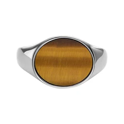 Ellis Signet Collection Brown Tiger’s Eye Signet Ring Ellis Signet Collection Brown Tiger’s Eye Signet Ring