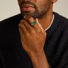 Ellis Signet Collection Green Malachite Signet Ring Ellis Signet Collection Green Malachite Signet Ring