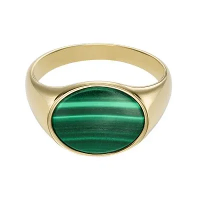 Ellis Signet Collection Green Malachite Signet Ring Ellis Signet Collection Green Malachite Signet Ring