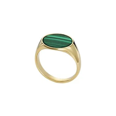 Ellis Signet Collection Green Malachite Signet Ring Ellis Signet Collection Green Malachite Signet Ring