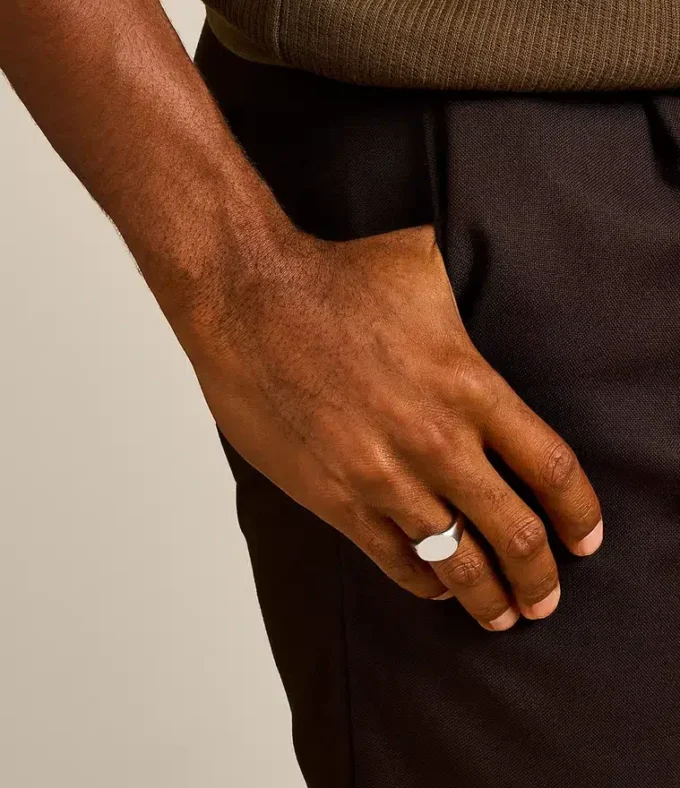 Ellis Stainless Steel Signet Ring Ellis Stainless Steel Signet Ring