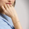 Ellis Toi Et Moi Gold-Tone Brass Station Bracelet Ellis Toi Et Moi Gold-Tone Brass Station Bracelet