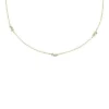 Ellis Toi Et Moi Gold-Tone Brass Station Necklace Ellis Toi Et Moi Gold-Tone Brass Station Necklace