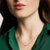 Ellis Toi Et Moi Gold-Tone Brass Station Necklace Ellis Toi Et Moi Gold-Tone Brass Station Necklace