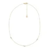 Ellis Toi Et Moi Gold-Tone Brass Station Necklace Ellis Toi Et Moi Gold-Tone Brass Station Necklace