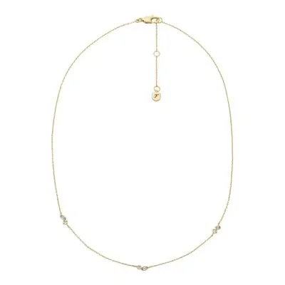 Ellis Toi Et Moi Gold-Tone Brass Station Necklace Ellis Toi Et Moi Gold-Tone Brass Station Necklace