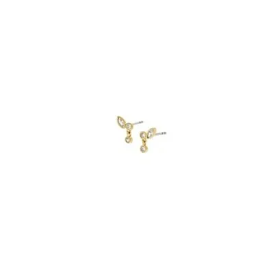 Ellis Toi Et Moi Gold-Tone Brass Stud Earrings Ellis Toi Et Moi Gold-Tone Brass Stud Earrings