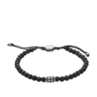 Everett Black Semi-Precious Bracelet