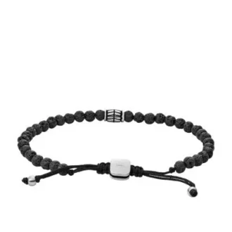 Everett Black Semi-Precious Bracelet