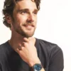 Everett Three-Hand Date Brown Leather Watch Everett Three-Hand Date Brown Leather Watch