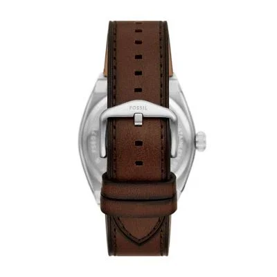 Everett Three-Hand Date Brown Leather Watch Everett Three-Hand Date Brown Leather Watch