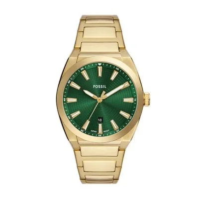 Everett Three-Hand Date Gold-Tone Stainless Steel Watch Everett Three-Hand Date Gold-Tone Stainless Steel Watch