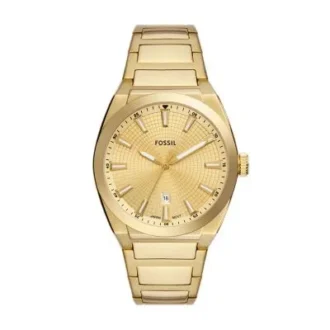 Everett Three-Hand Date Gold-Tone Stainless Steel Watch