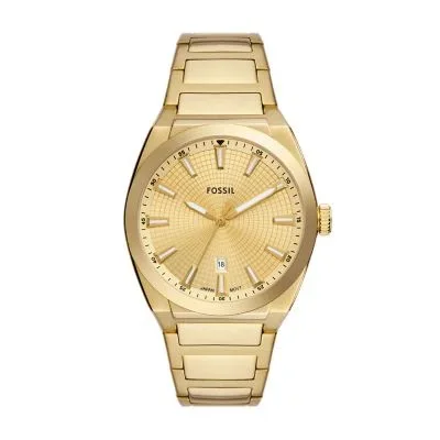 Everett Three-Hand Date Gold-Tone Stainless Steel Watch Everett Three-Hand Date Gold-Tone Stainless Steel Watch