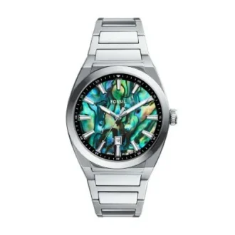 Everett Three-Hand Date Stainless Steel Watch