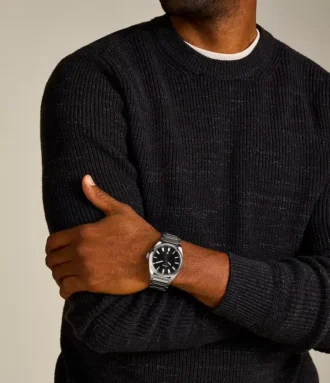 Everett Three-Hand Date Stainless Steel Watch