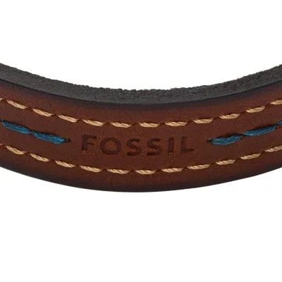 Everett Topstitch Brown Leather Strap Bracelet Everett Topstitch Brown Leather Strap Bracelet