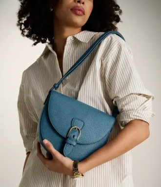 Everleigh Leather Large Flap Crossbody Bag