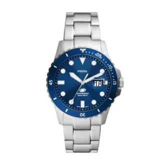 Fossil Blue Dive Three-Hand Date Stainless Steel Watch