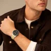 Fossil Blue Dive Three-Hand Date Two-Tone Stainless Steel Watch Fossil Blue Dive Three-Hand Date Two-Tone Stainless Steel Watch