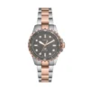 Fossil Blue Dive Three-Hand Two-Tone Stainless Steel Watch Fossil Blue Dive Three-Hand Two-Tone Stainless Steel Watch