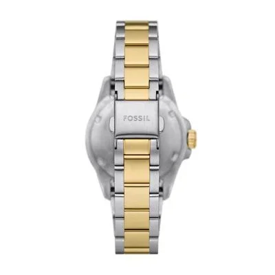 Fossil Blue Dive Three-Hand Two-Tone Stainless Steel Watch Fossil Blue Dive Three-Hand Two-Tone Stainless Steel Watch