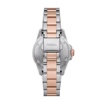 Fossil Blue Dive Three-Hand Two-Tone Stainless Steel Watch Fossil Blue Dive Three-Hand Two-Tone Stainless Steel Watch
