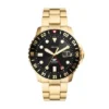 Fossil Blue GMT Gold-Tone Stainless Steel Watch Fossil Blue GMT Gold-Tone Stainless Steel Watch