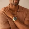 Fossil Blue GMT Gold-Tone Stainless Steel Watch Fossil Blue GMT Gold-Tone Stainless Steel Watch