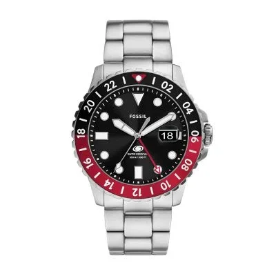 Fossil Blue GMT Stainless Steel Watch Fossil Blue GMT Stainless Steel Watch