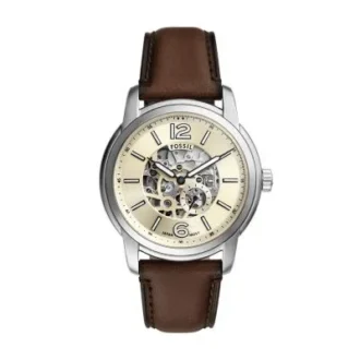 Fossil Heritage Automatic Brown Leather Watch