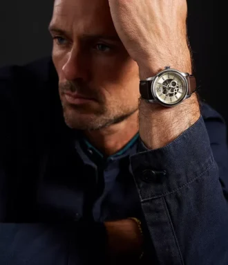 Fossil Heritage Automatic Brown Leather Watch