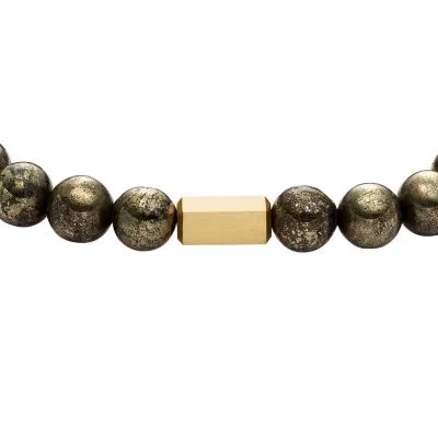 Galaxy Beads Gray Pyrite Beaded Bracelet Galaxy Beads Gray Pyrite Beaded Bracelet