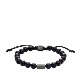 Galaxy Beads Navy Reconstructed Sandstone Beaded Bracelet Galaxy Beads Navy Reconstructed Sandstone Beaded Bracelet