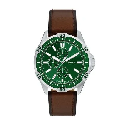 Garrett Multifunction Brown Leather Watch Garrett Multifunction Brown Leather Watch