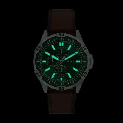 Garrett Multifunction Brown Leather Watch Garrett Multifunction Brown Leather Watch