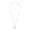 Gemini Sutton Zodiac Gold-Tone Stainless Steel White Mother-of-Pearl Pendant Necklace Gemini Sutton Zodiac Gold-Tone Stainless Steel White Mother-of-Pearl Pendant Necklace