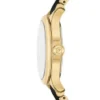 Gilmore Three-Hand Date Gold-Tone and Black Ceramic Watch Gilmore Three-Hand Date Gold-Tone and Black Ceramic Watch